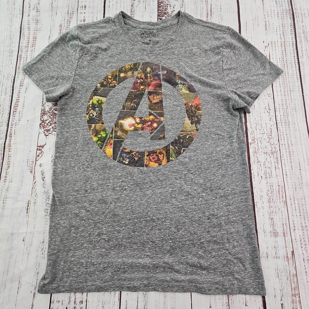 Marvel Avengers Gray Short Sleeve Tri-Blend T-Shirt Adult S